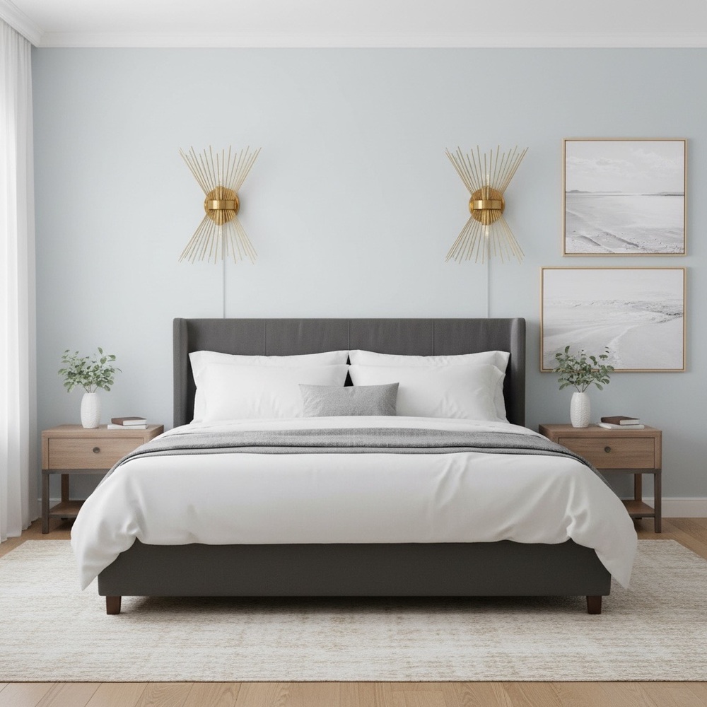 Elegant Gray and White Bedding Set